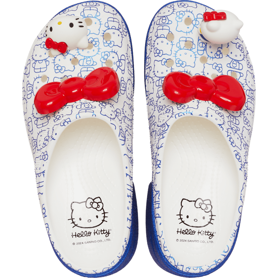 White Hello Kitty Siren Clog - Top - Crocs