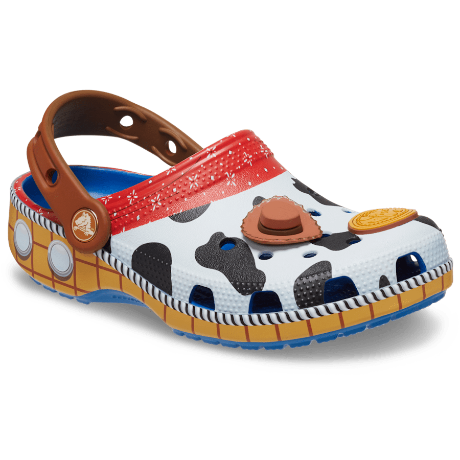 Blue Jean Kids’ Sheriff Woody Classic Clog - Custom Angle - Crocs
