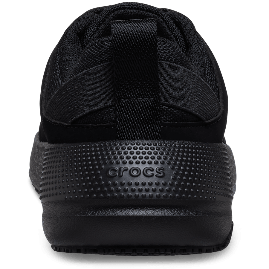 Triple Black Men's On the Clock Work Sneaker - Back - Crocs PFD