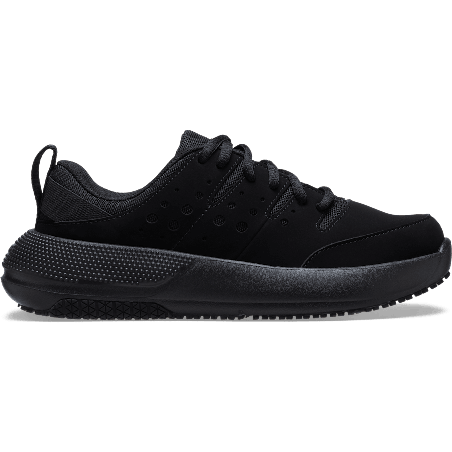 Triple Black Women's On the Clock Work Sneaker - Side - Crocs PFD