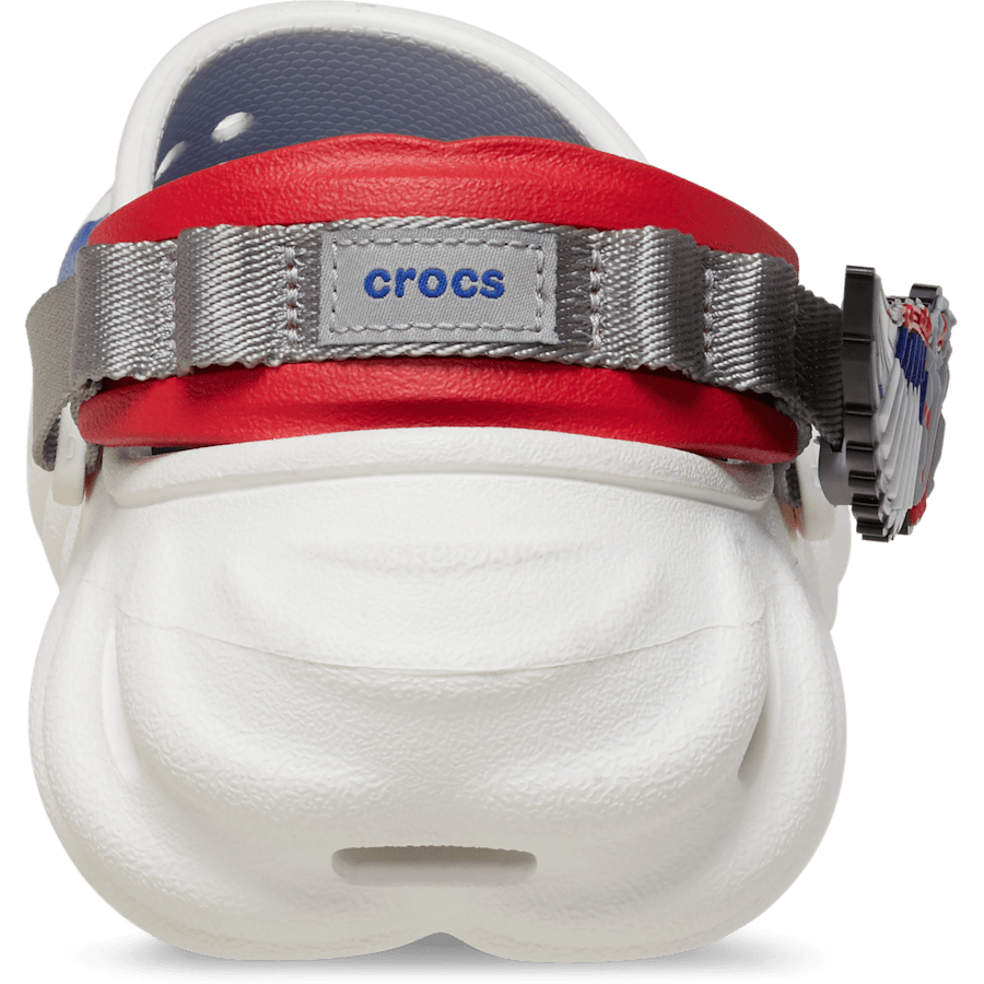 White Captain America Echo Clog - Back - Crocs