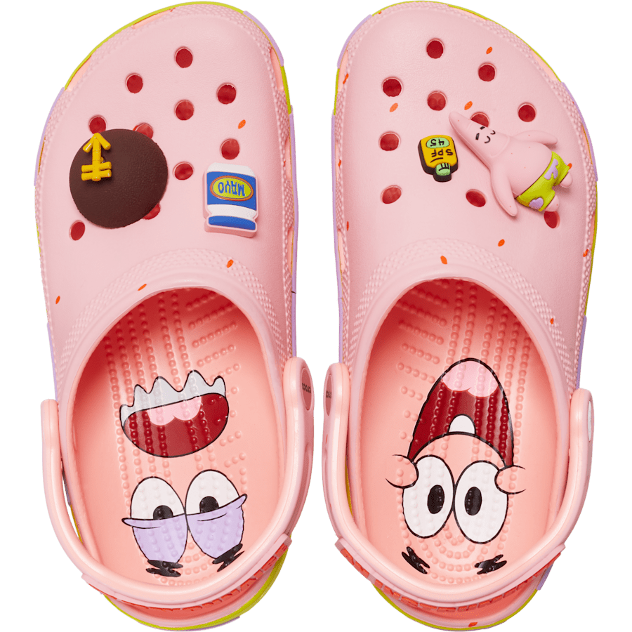 Melon SpongeBob Patrick Classic Clog - Side - Crocs