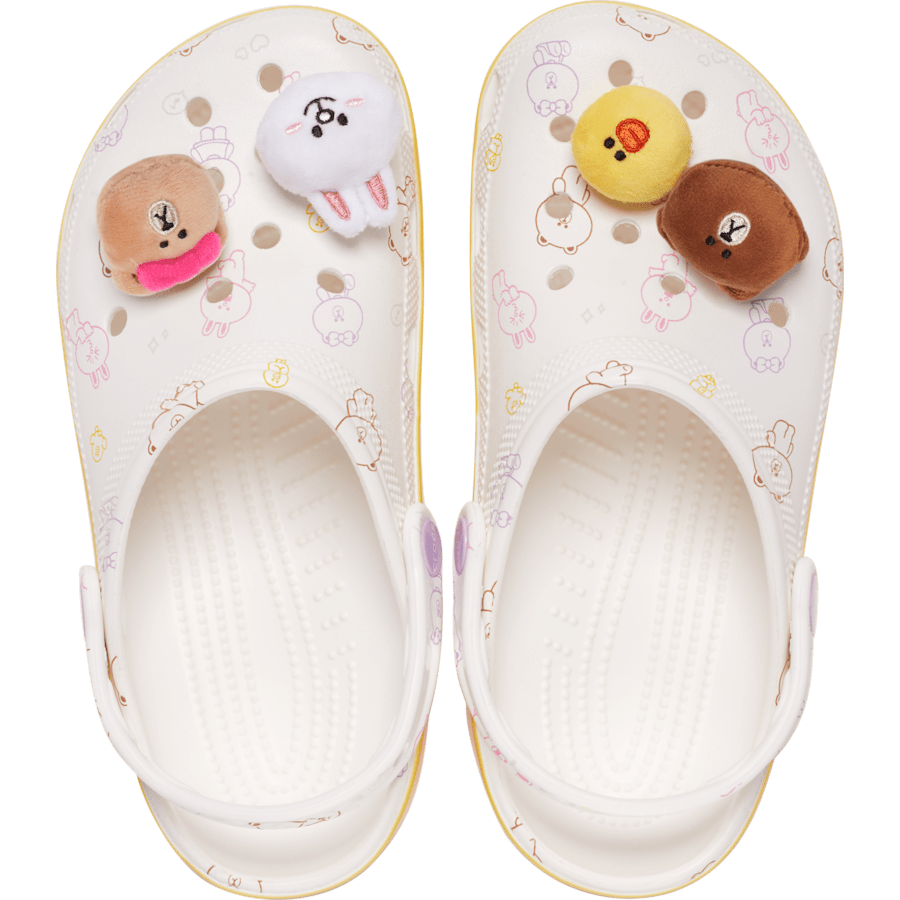 White LINE FRIENDS Classic Clog - Top - Crocs