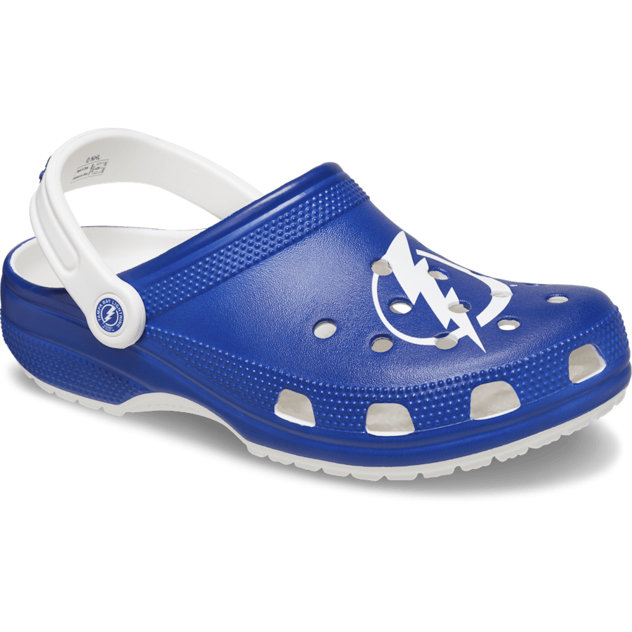 White NHL® Tampa Bay Lightning® Classic Clog - Angle - Crocs