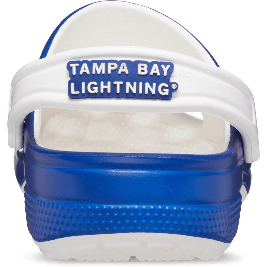 White NHL® Tampa Bay Lightning® Classic Clog - Back - Crocs