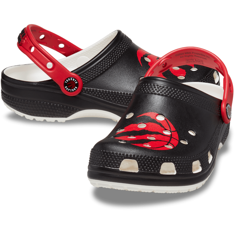 White NBA Toronto Raptors Classic Clog - Pair - Crocs