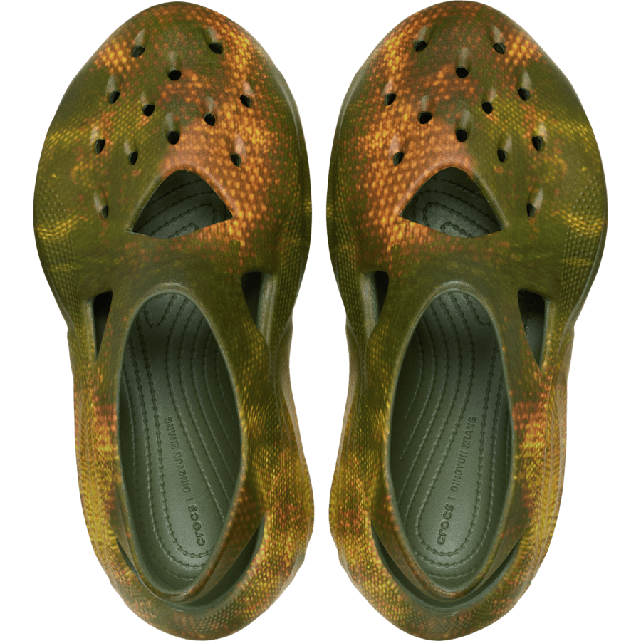 Army Green Dingyun Zhang X Crocs Diffuser - Side - Crocs