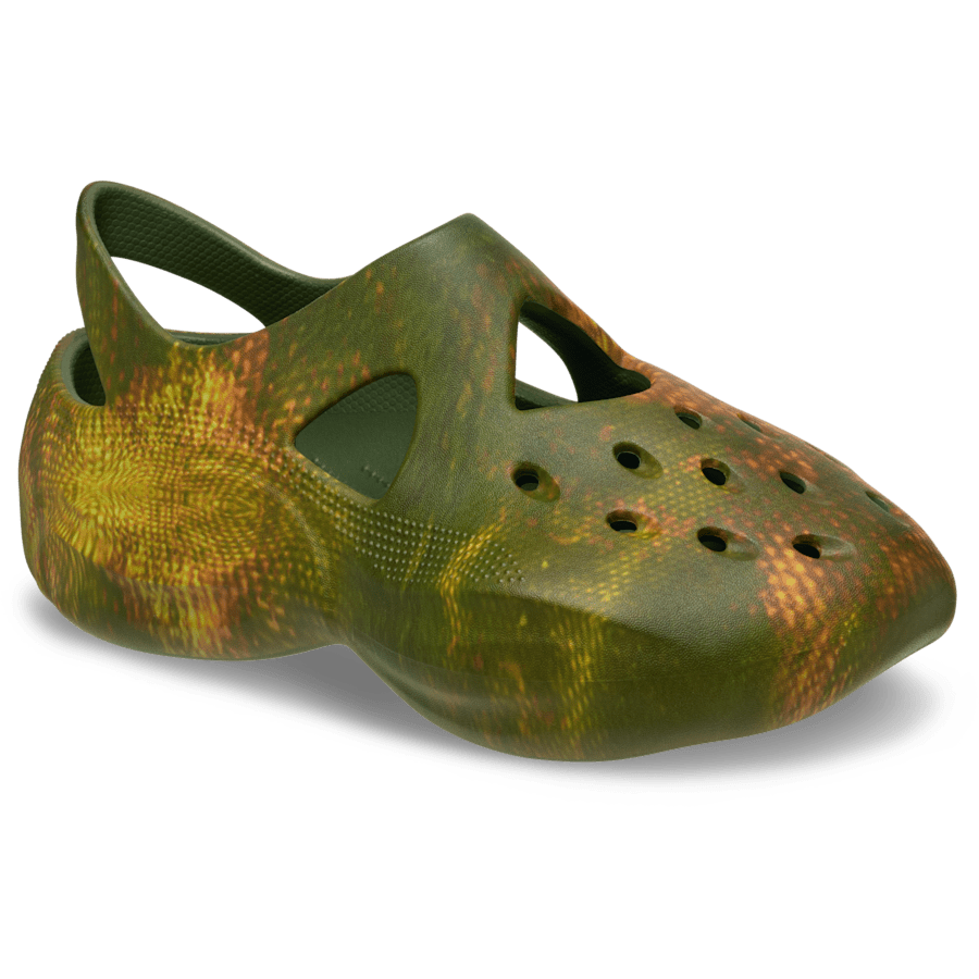 Army Green Dingyun Zhang X Crocs Diffuser - Angle - Crocs