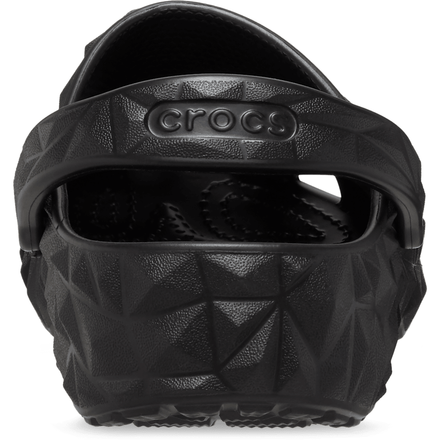 Black Classic Geometric Clog - Back - Crocs