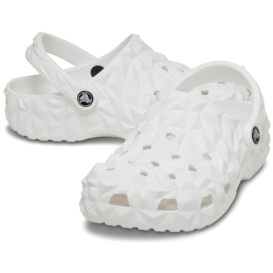 White Classic Geometric Clog - Pair - Crocs