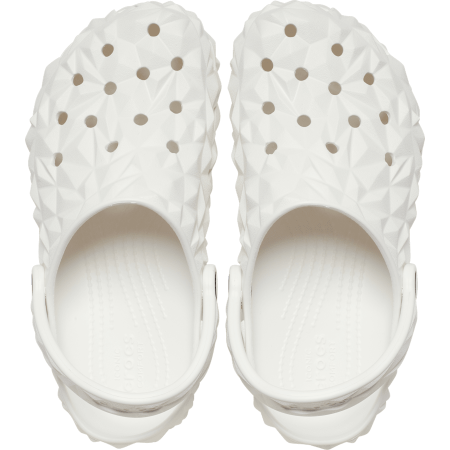 White Classic Geometric Clog - Top - Crocs