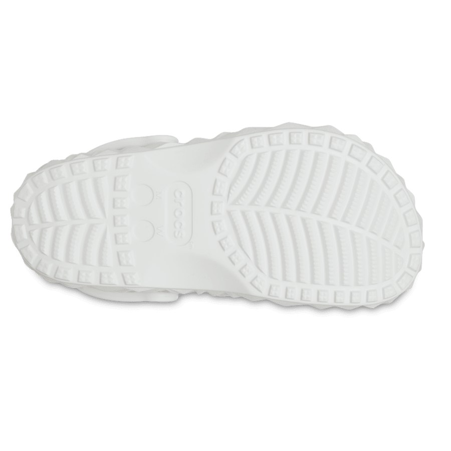 White Classic Geometric Clog - Bottom - Crocs