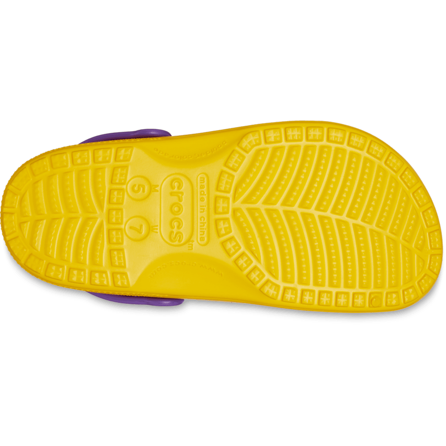 Sunflower LSU Classic Clog - Bottom - Crocs