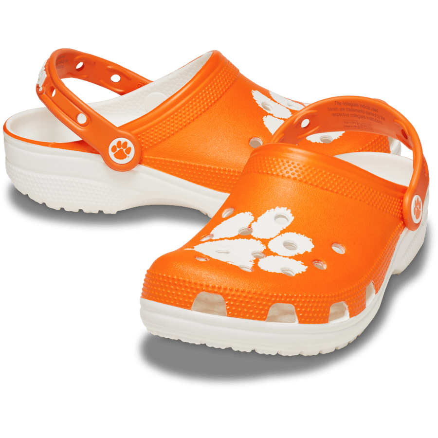White Clemson Classic Clog - Pair - Crocs
