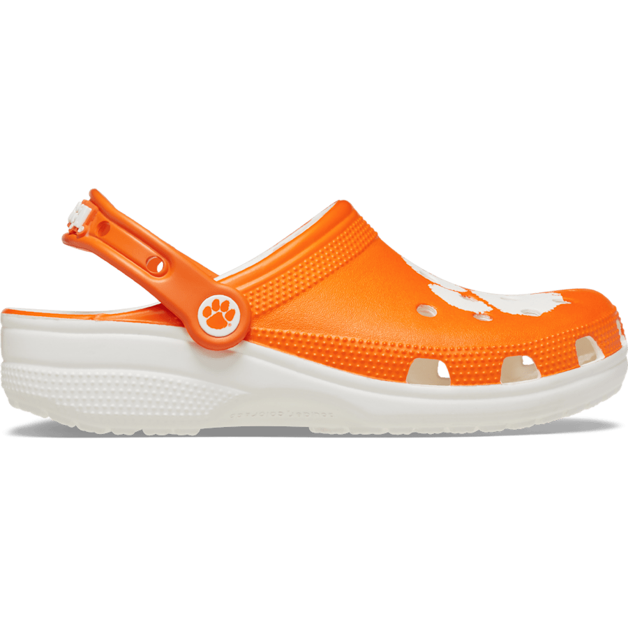 White Clemson Classic Clog - Top - Crocs