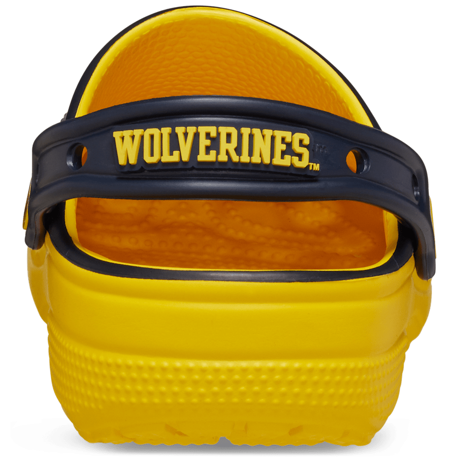 Sunflower University of Michigan Classic Clog - Back - Crocs