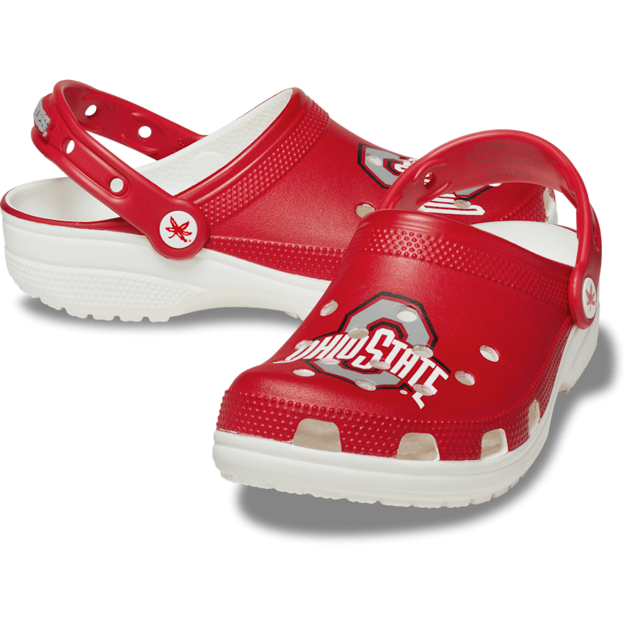 White Ohio State Classic Clog - Pair - Crocs