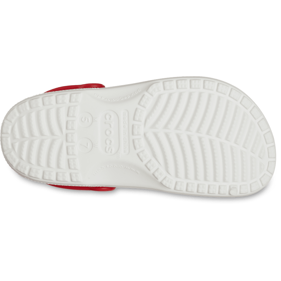 White Ohio State Classic Clog - Bottom - Crocs
