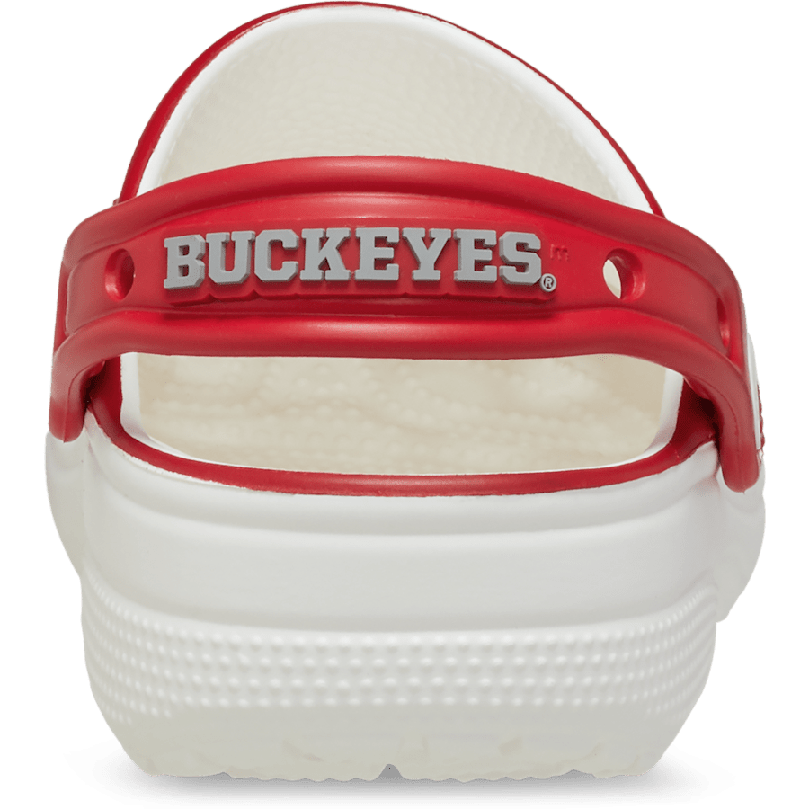 White Ohio State Classic Clog - Back - Crocs