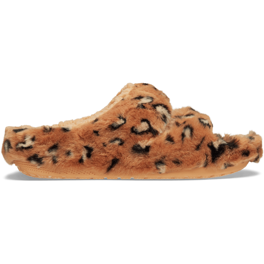 Color Classic Cozzzy Animal Print Sandal - Side - Crocs