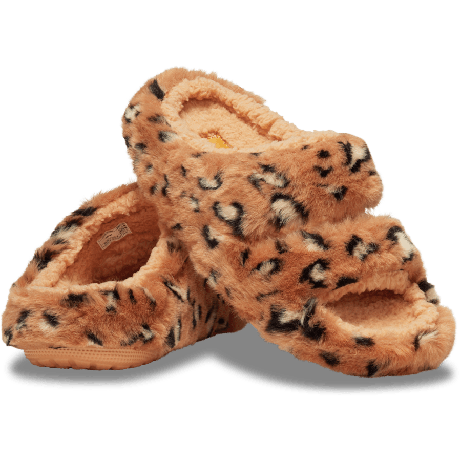 Color Classic Cozzzy Animal Print Sandal - Pair - Crocs