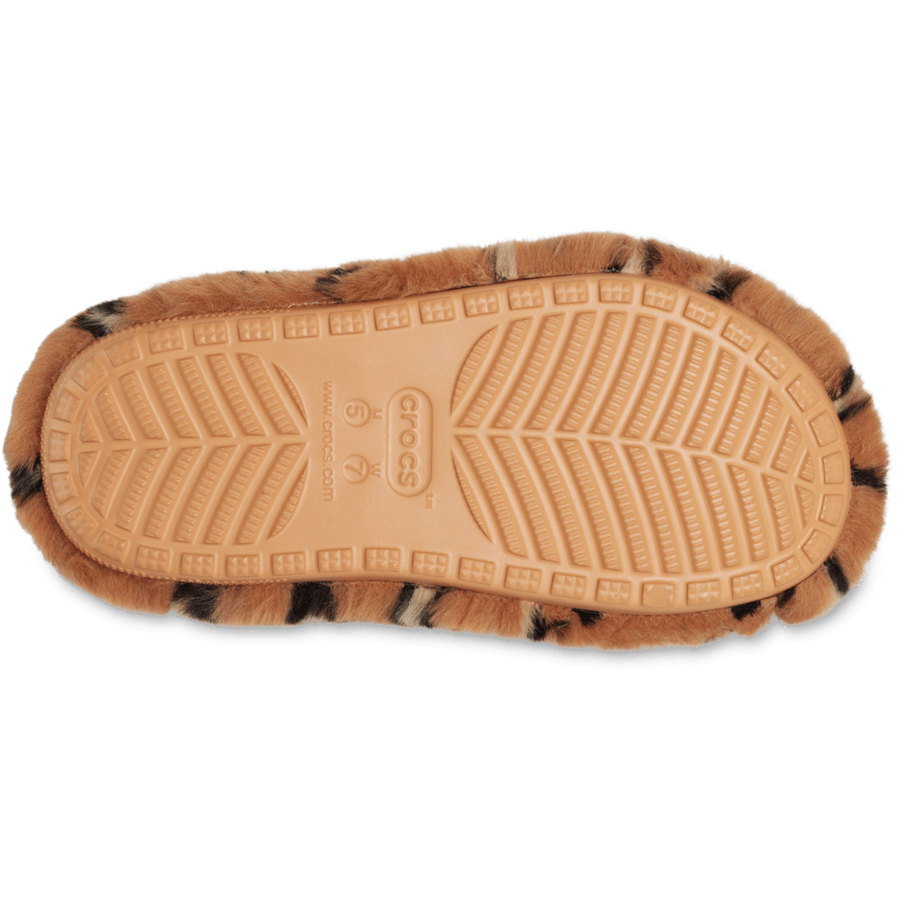 Color Classic Cozzzy Animal Print Sandal - Bottom - Crocs
