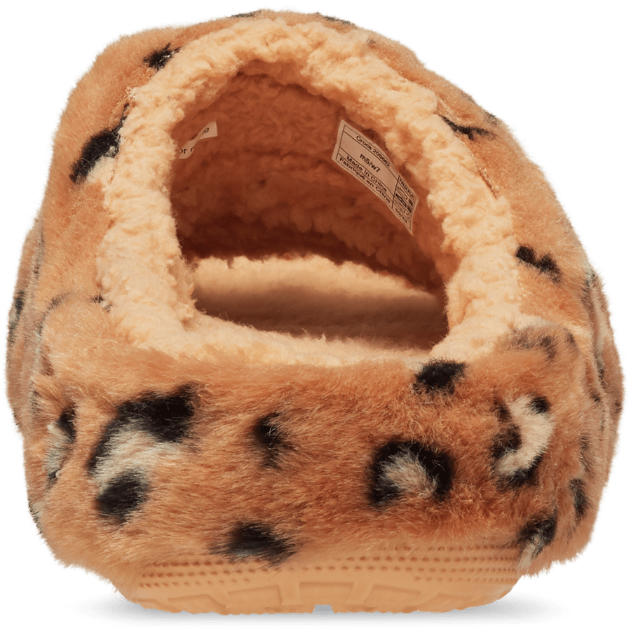 Color Classic Cozzzy Animal Print Sandal - Back - Crocs