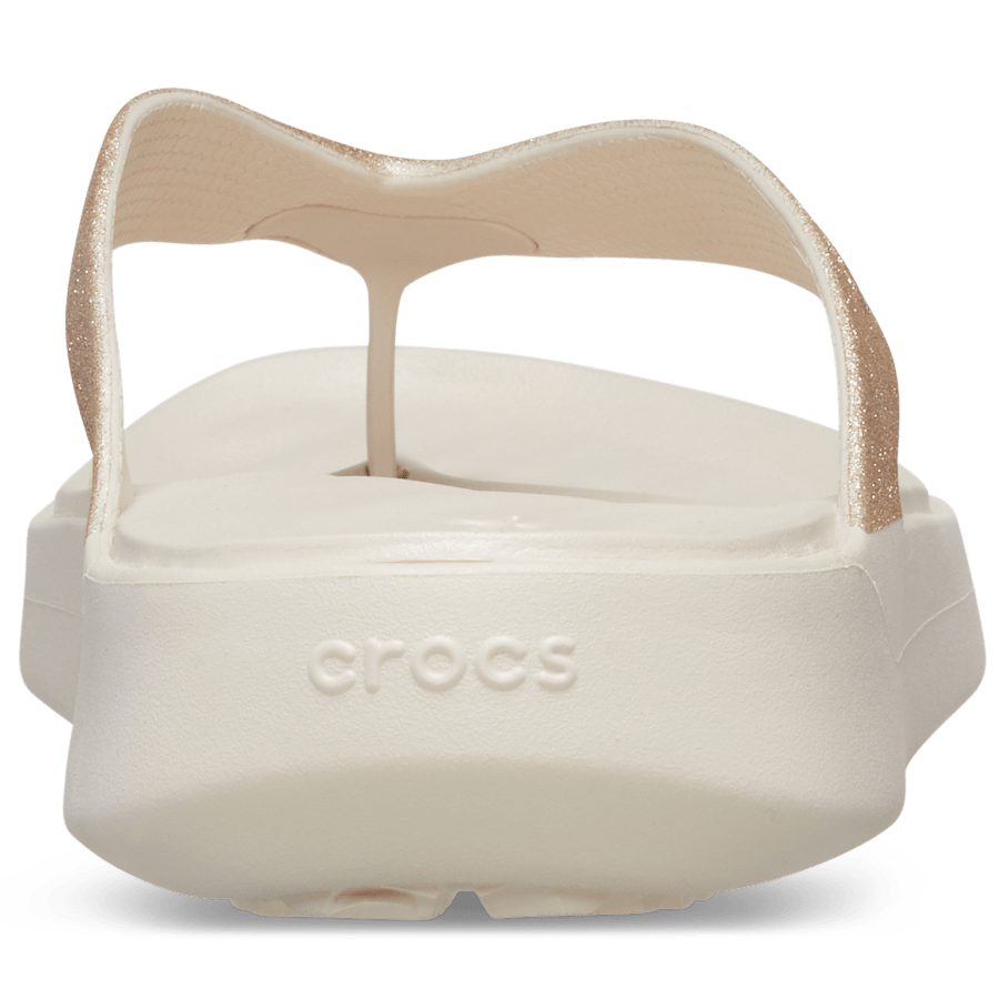 Stucco Getaway Glitter Flip - Back - Crocs
