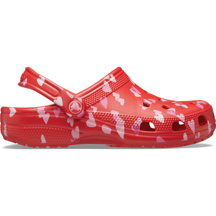 Cherry Red Classic Valentine’s Day Clog - Side - Crocs
