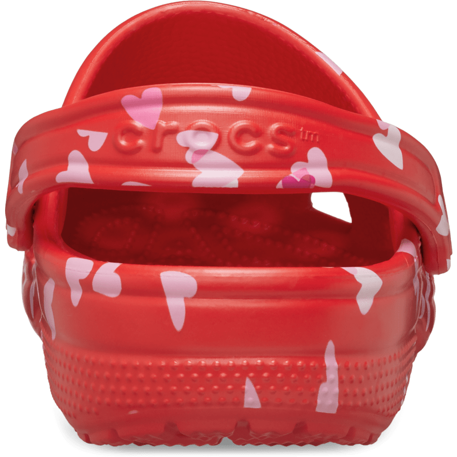 Cherry Red Classic Valentine’s Day Clog - Back - Crocs