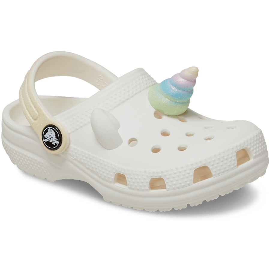 Chalk Toddlers' Classic I AM Rainbow Unicorn Clog - Angle - Crocs