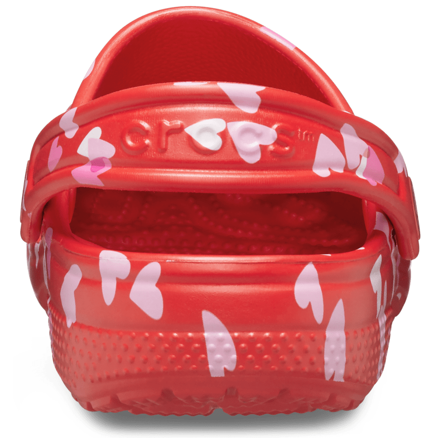 Cherry Red Kids’ Classic Valentine’s Day Clog - Back - Crocs