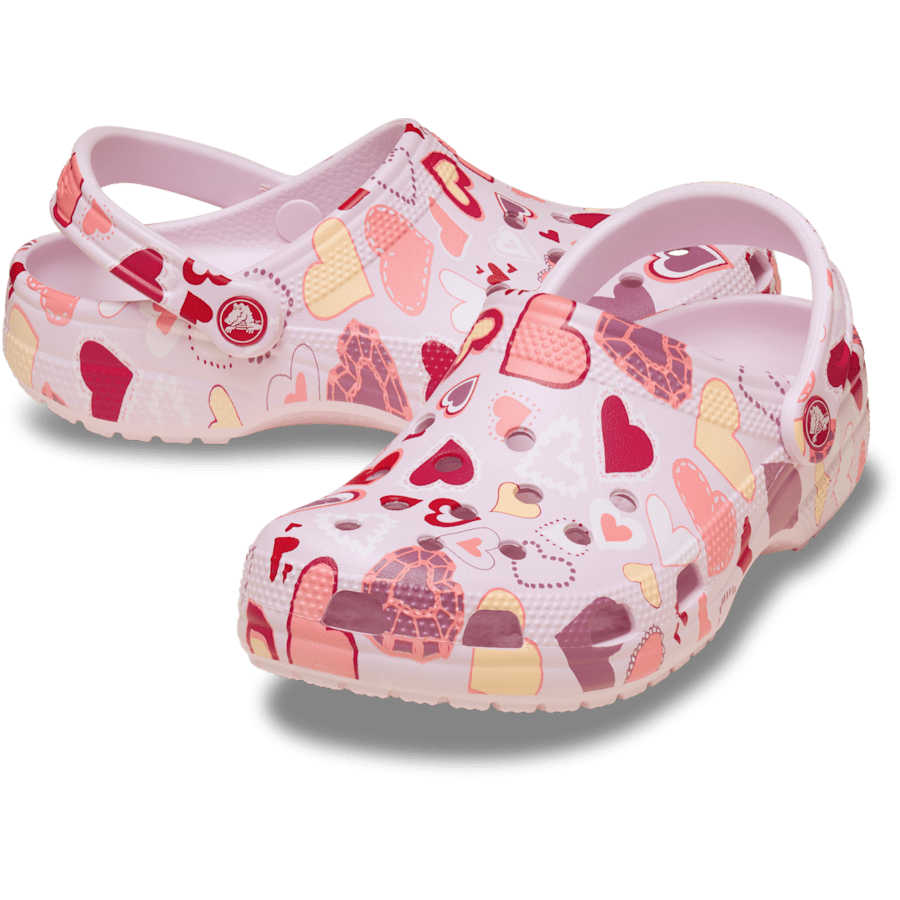 Pink Milk/Hearts Kids’ Classic Valentine’s Day Clog - Pair - Crocs