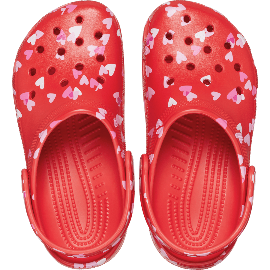 Cherry Red Toddler Classic Valentine’s Day Clog - Top - Crocs