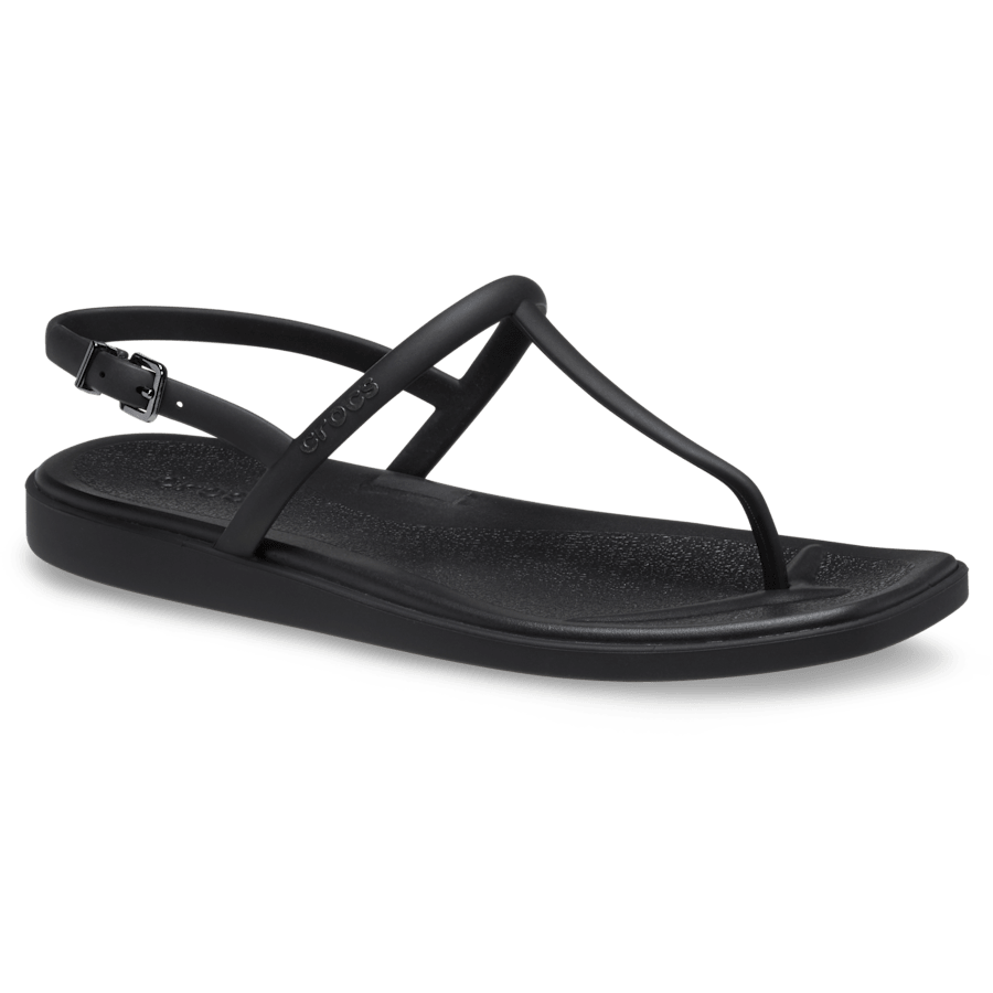 Black Women's Miami Thong Flip - Angle - Crocs