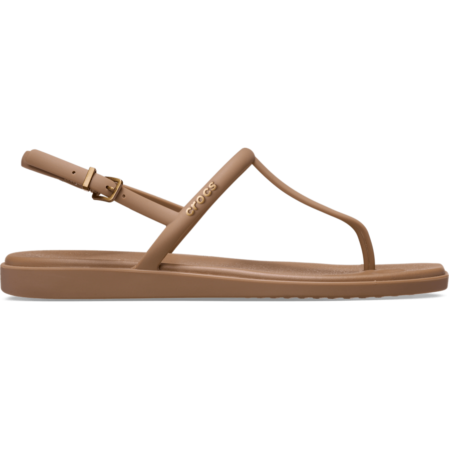 Milk Chocolate Women's Miami Thong Flip - Side - Crocs