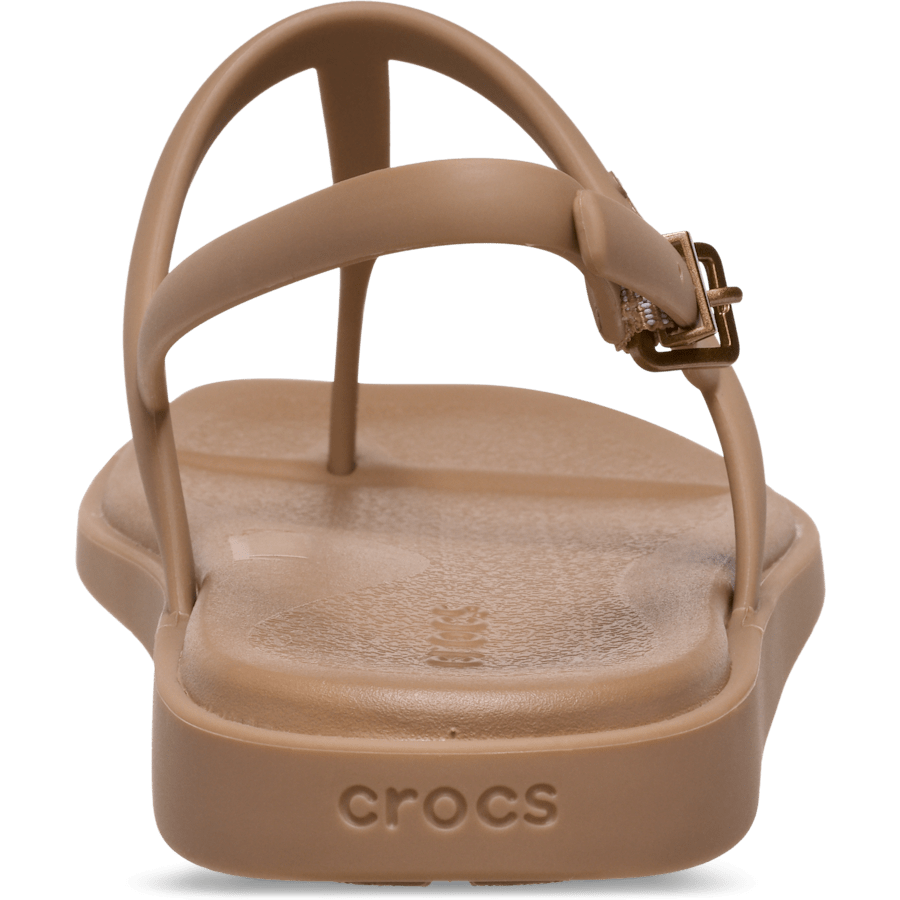 Milk Chocolate Women's Miami Thong Flip - Back - Crocs