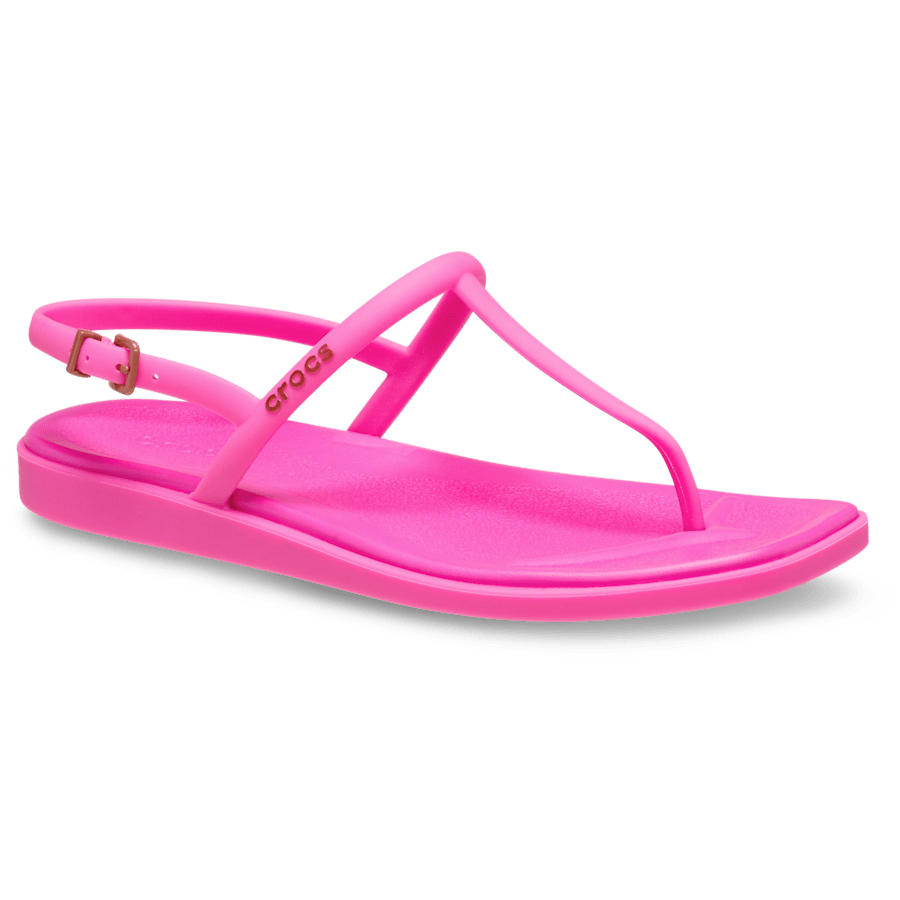 Pink Crush Women's Miami Thong Flip - Angle - Crocs