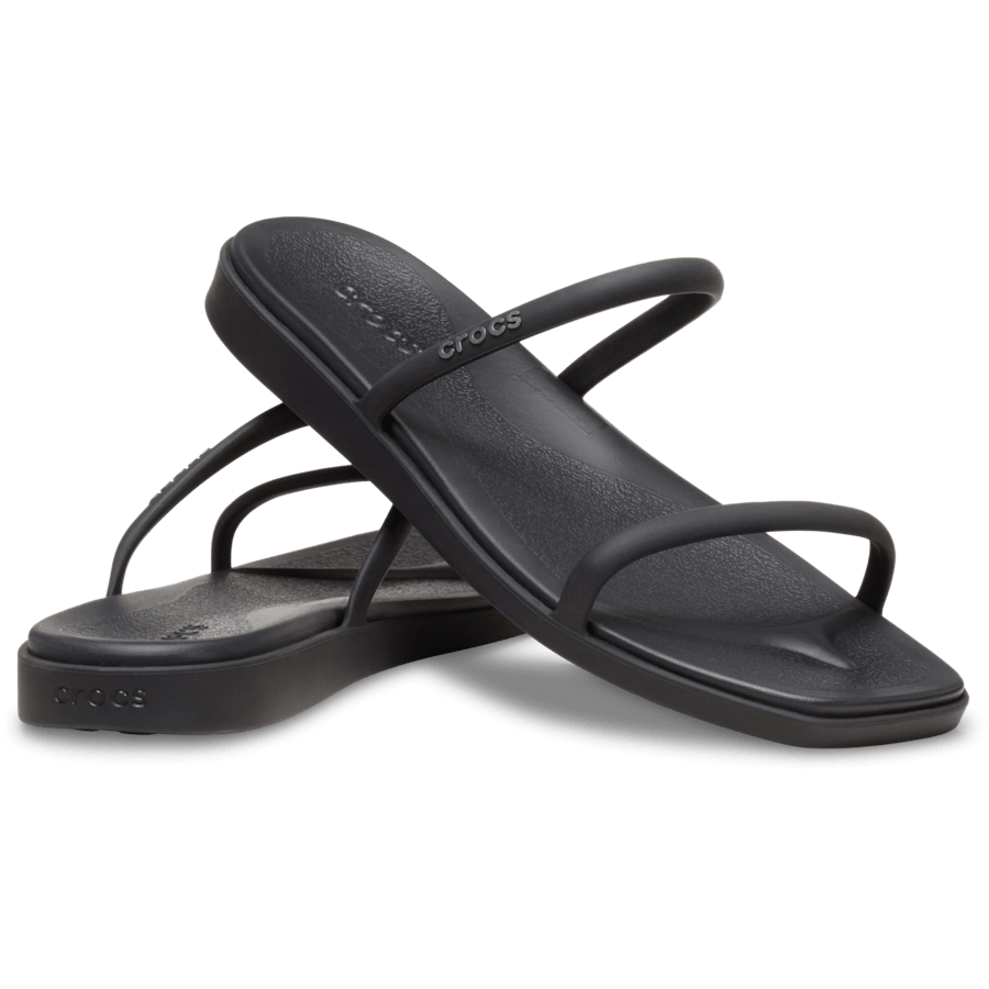 Black Miami Two Strap Sandal - Pair - Crocs