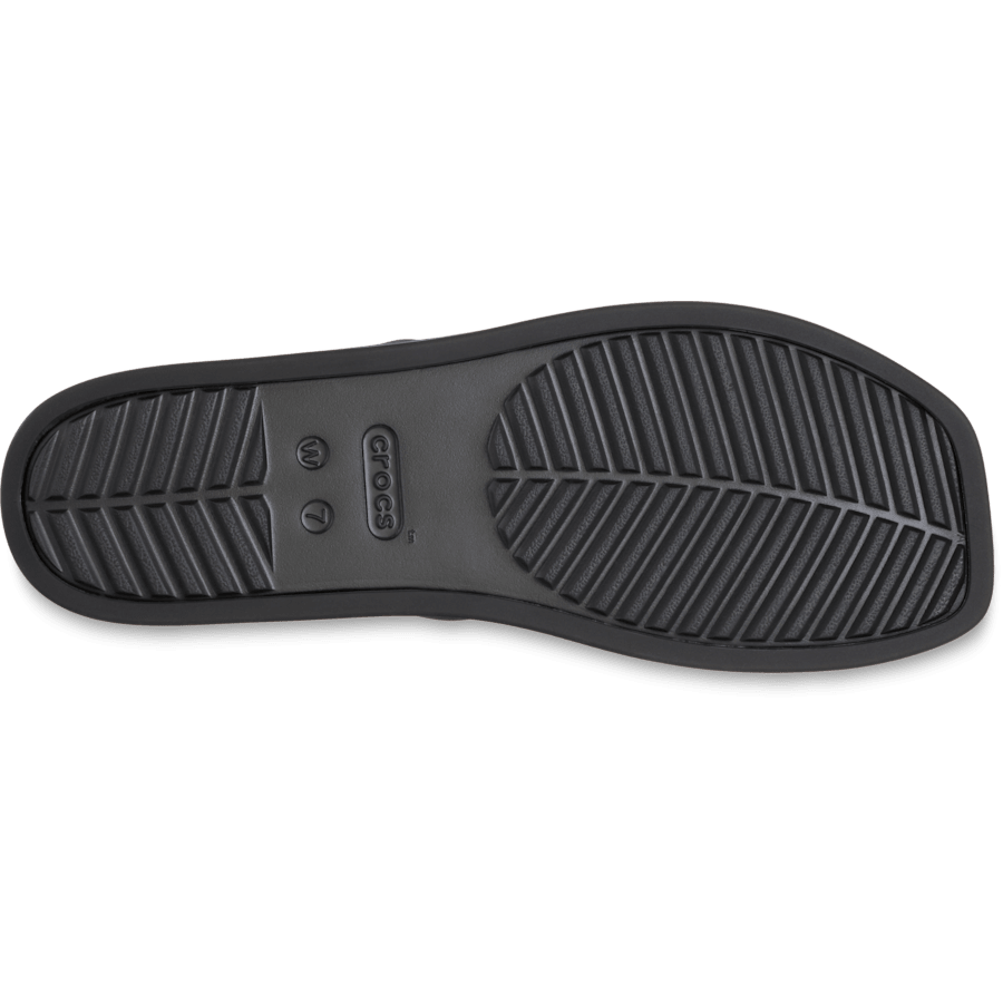 Black Miami Two Strap Sandal - Bottom - Crocs