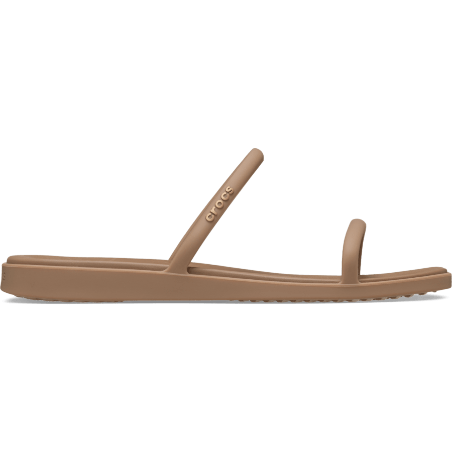 Milk Chocolate Miami Two Strap Sandal - Side - Crocs