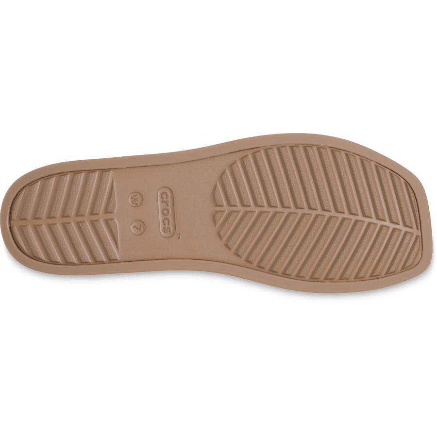 Milk Chocolate Miami Two Strap Sandal - Bottom - Crocs
