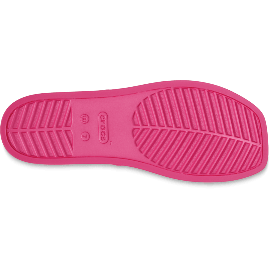 Dragon Fruit Miami Two Strap Sandal - Bottom - Crocs
