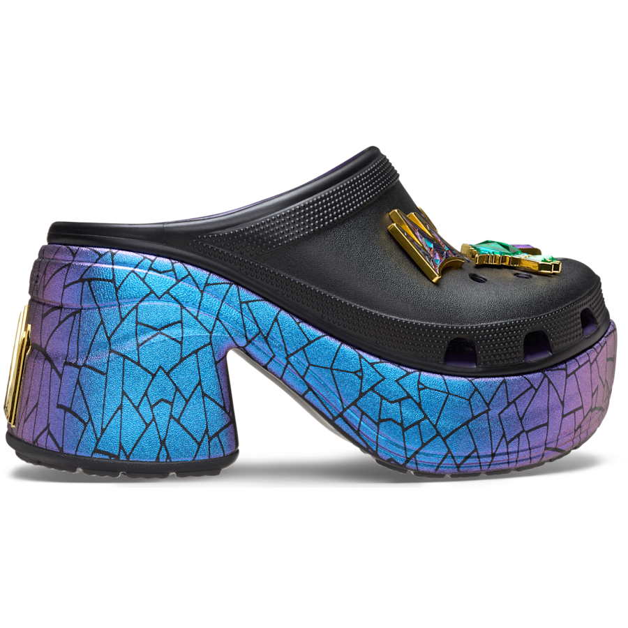 Black Disney Evil Queen Siren Clog - Side - Crocs