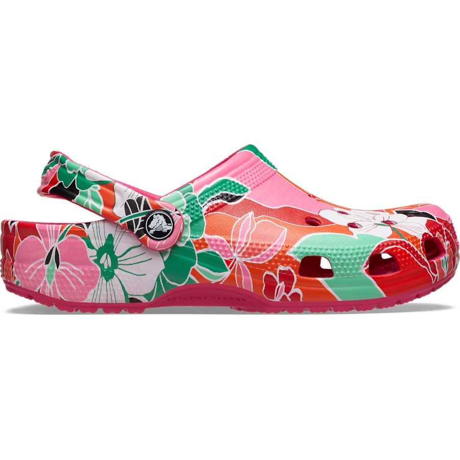 Classic Woodcut Floral Clog