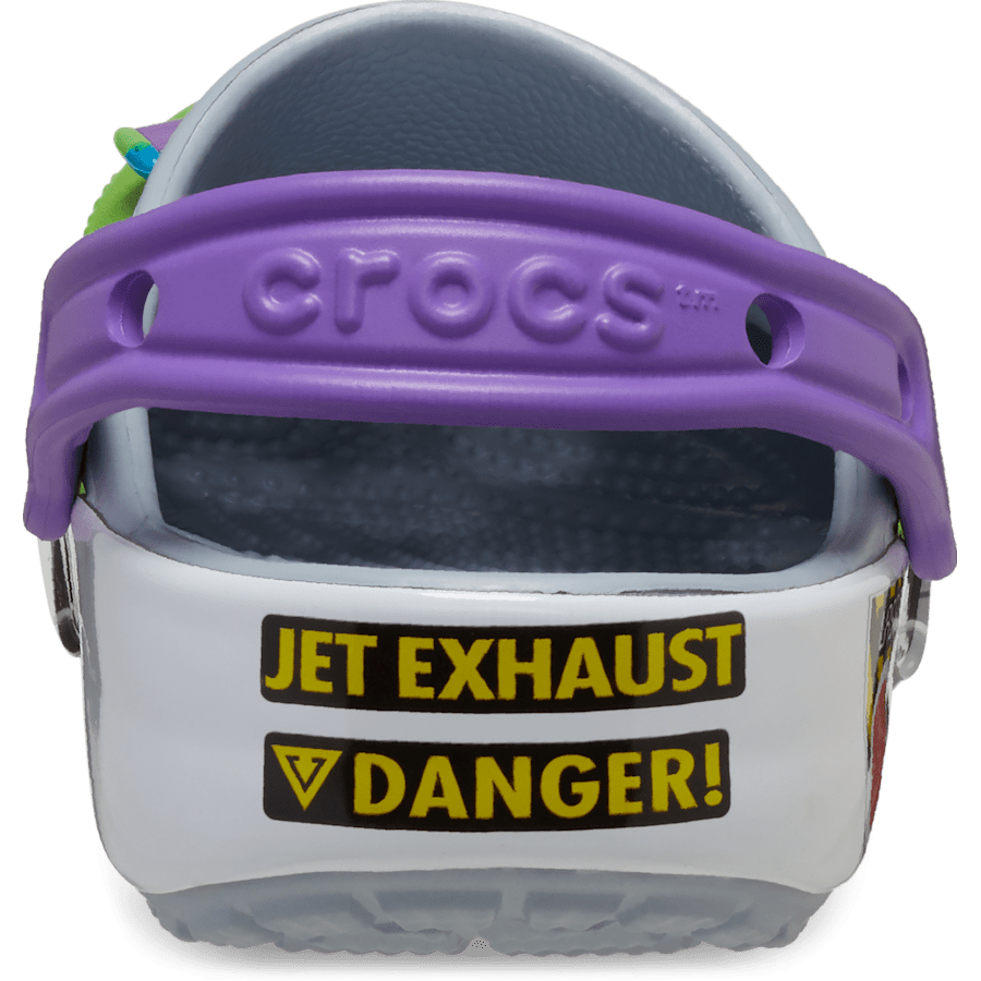Blue Grey Kids’ Buzz Lightyear Classic Clog - Back - Crocs
