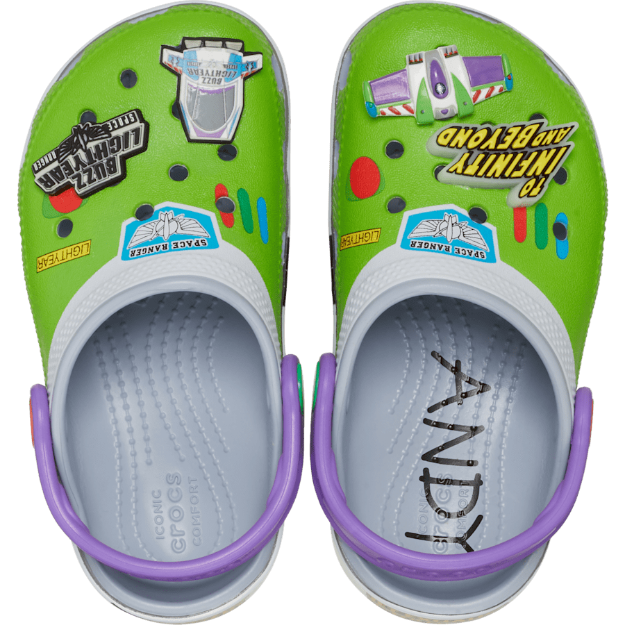 Blue Grey Toddlers' Disney Pixar's Toy Story Buzz Classic Clog - Top - Crocs