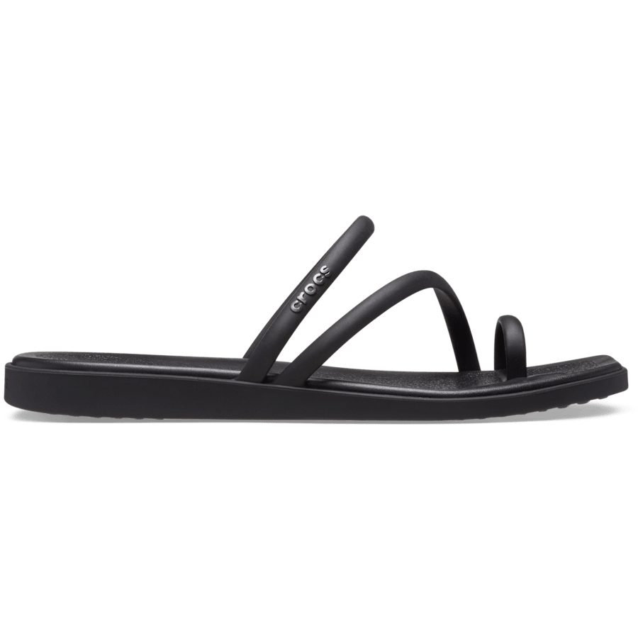 Black Women's Miami Toe Loop Sandal - Side - Crocs
