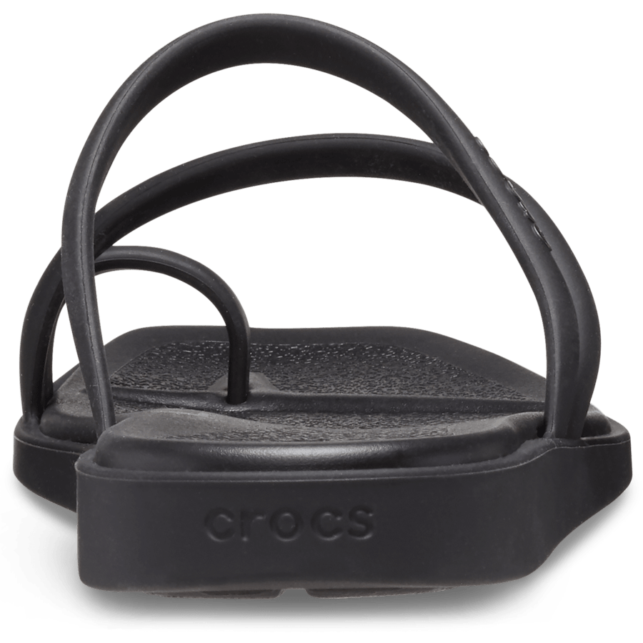 Black Women's Miami Toe Loop Sandal - Back - Crocs
