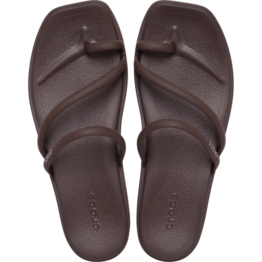 Coffee Women's Miami Toe Loop Sandal - Top - Crocs